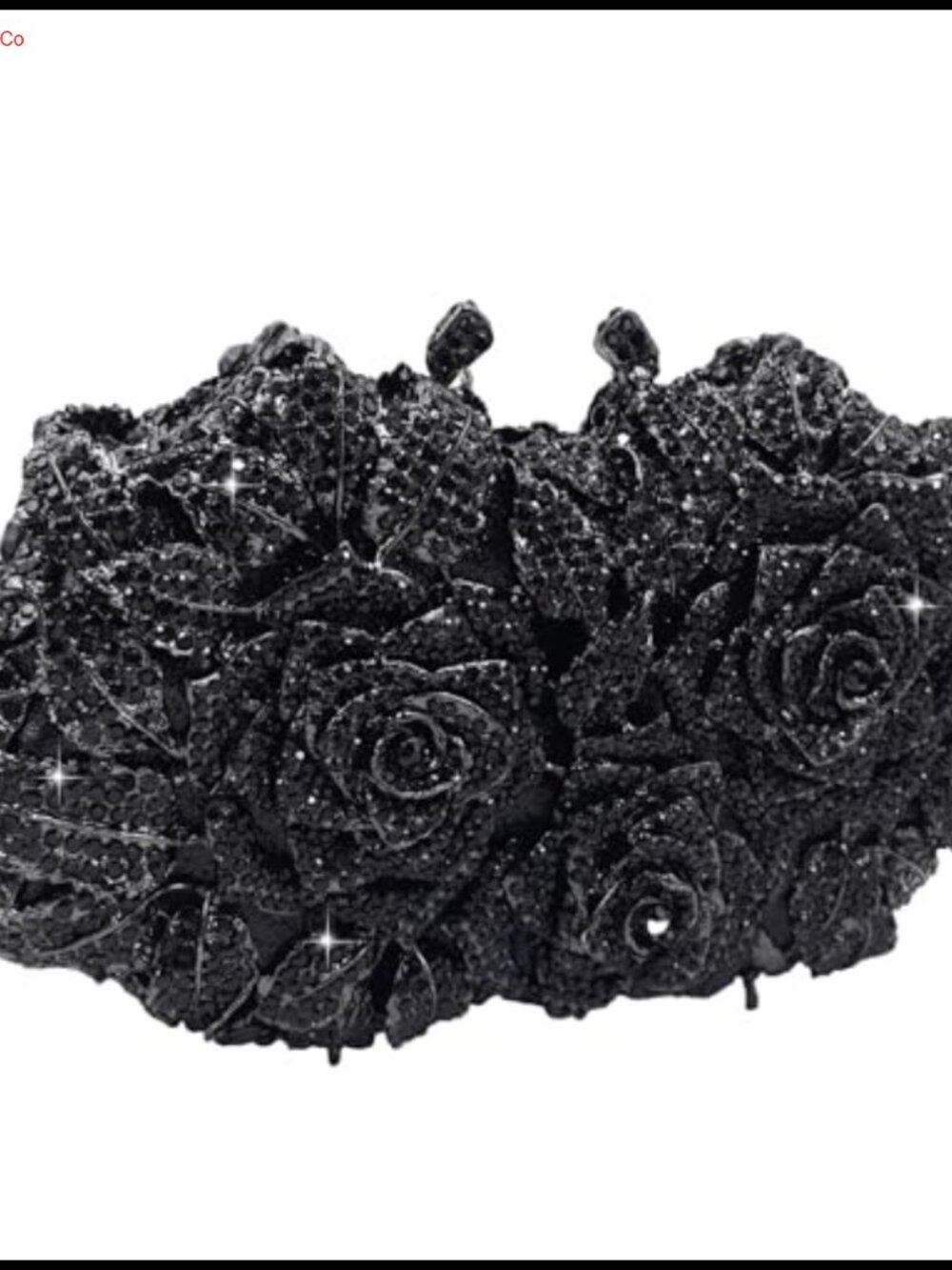 Handmade Crystal Floral Clutch Evening Bag Mini Size for Weddings Parties